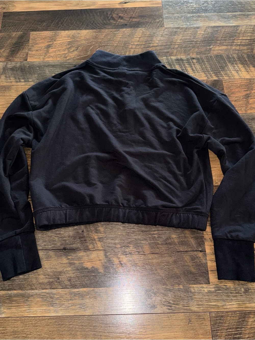 Gymshark Black Half-Zip Pullover Sweatshirt - Picture 2 of 3
